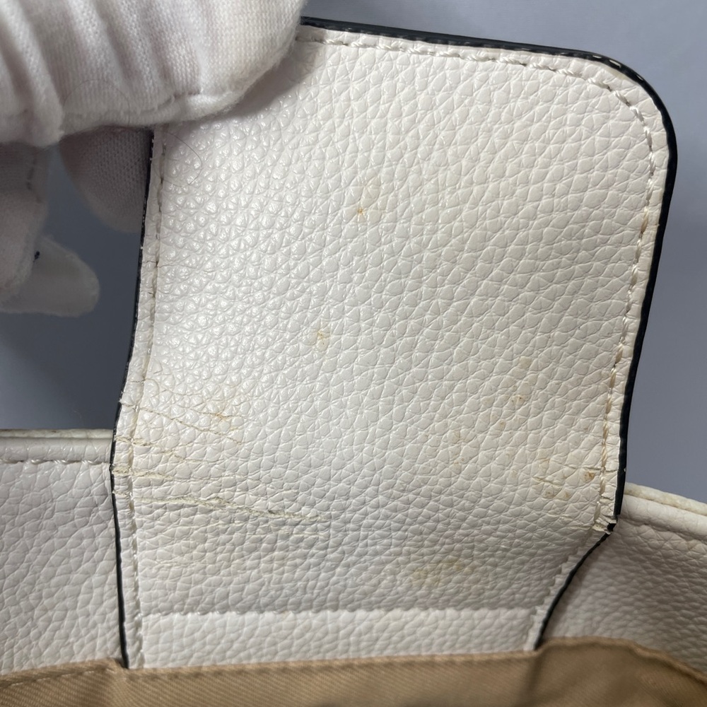 Dana Buchman White Laser-Cut Tote Bag - Picture 14 of 16